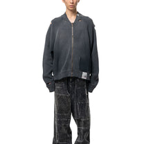 Maison MIHARA YASUHIRO Sun Faded Like Knit Cardigan Black