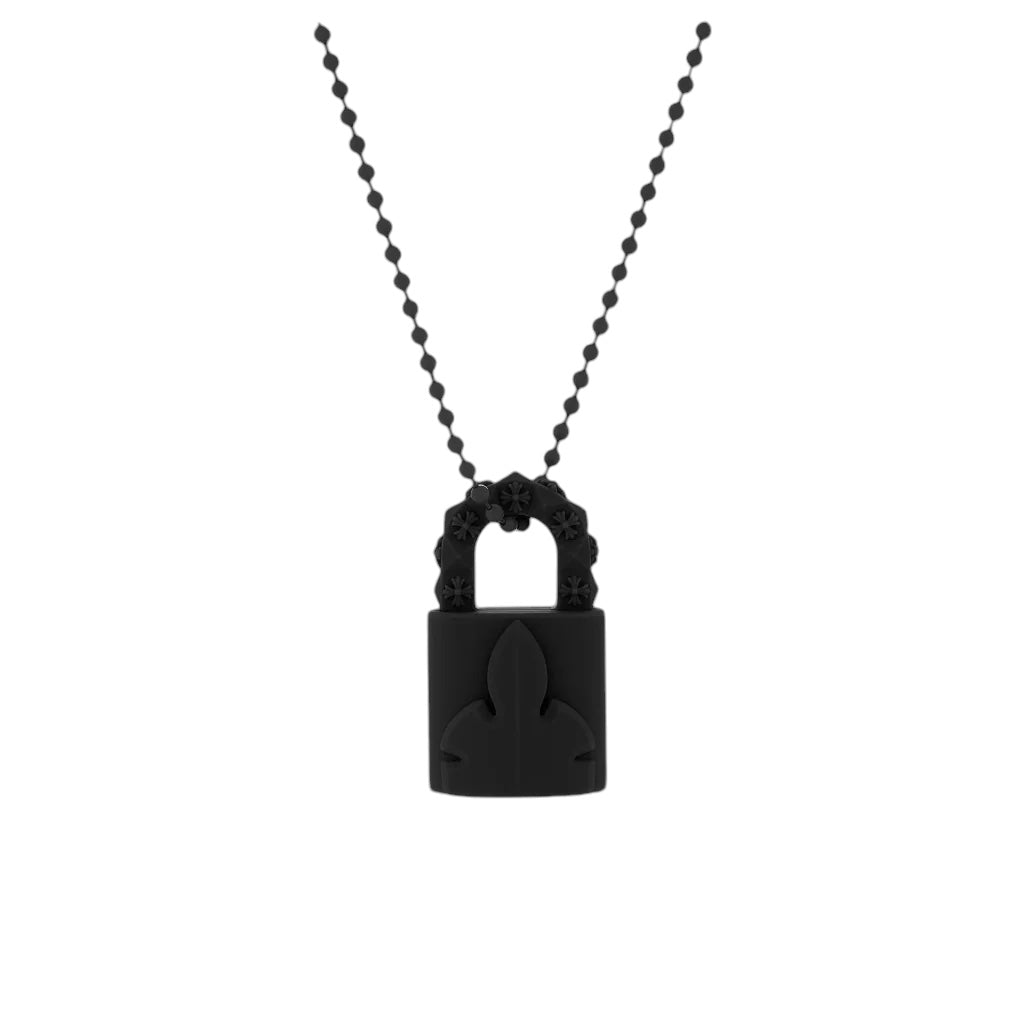 Chrome Hearts Silicone Lock Pendant Necklace - Chrome Hearts