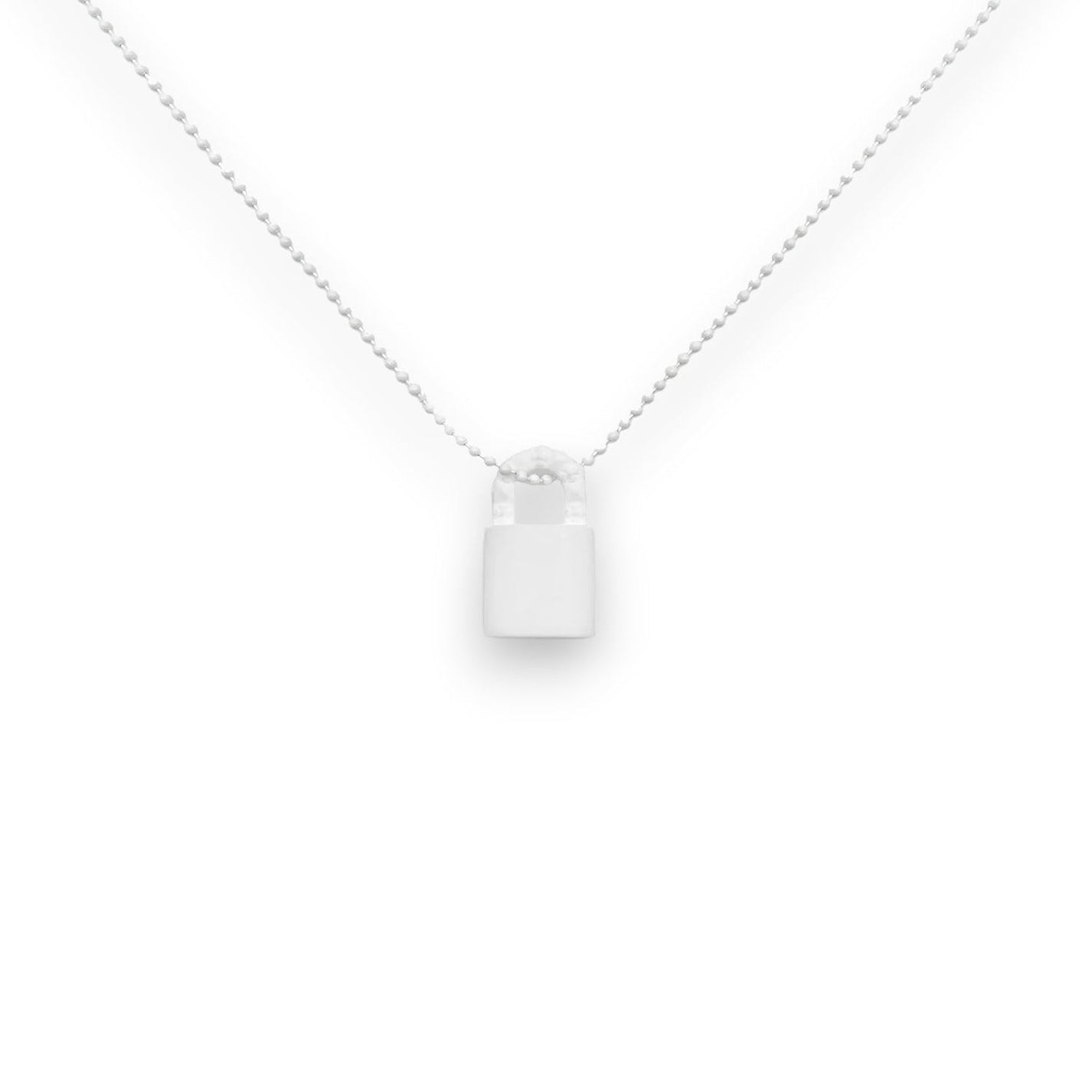Chrome Hearts Silicone Lock Pendant Necklace - Chrome Hearts