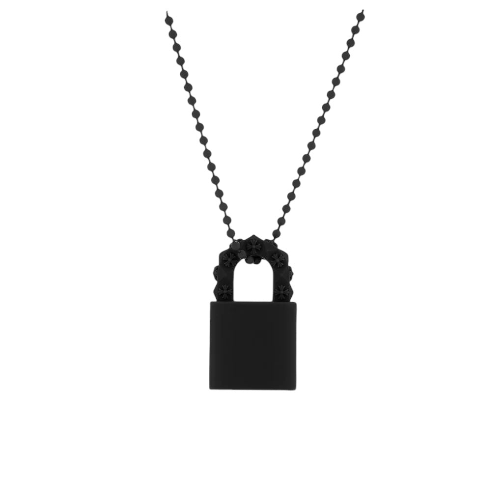 Chrome Hearts Silicone Lock Pendant Necklace - Chrome Hearts