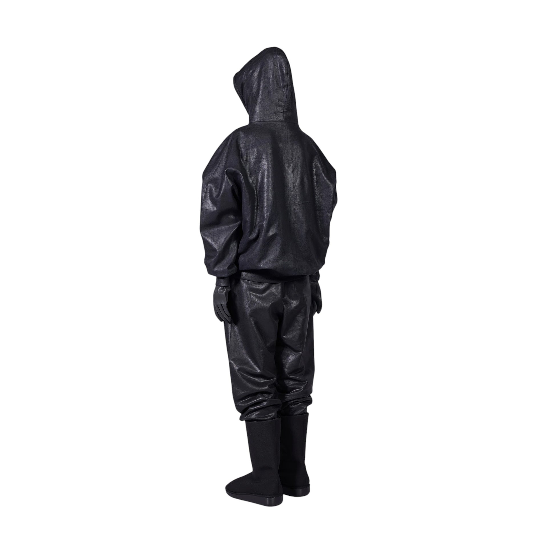 DINGYUN ZHANG Coated Zip-Up Onyx
