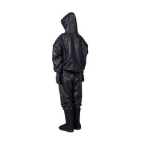 DINGYUN ZHANG Coated Zip-Up Onyx