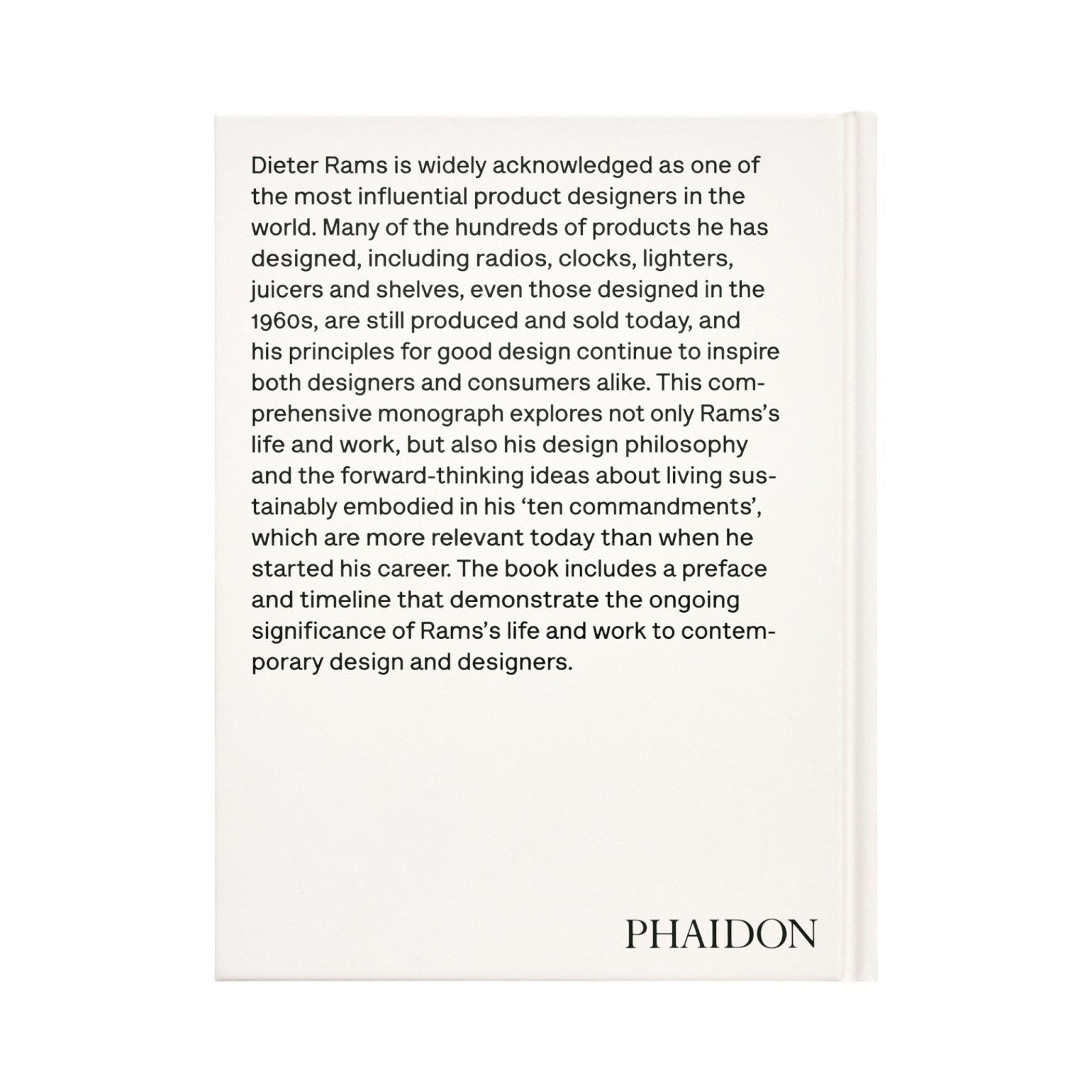 Dieter Rams: As Little Design as Possible - Bücher - Phaidon