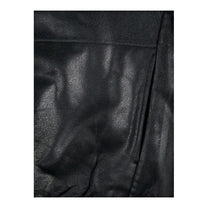 DINGYUN ZHANG Coated Zip Neck Sweatshirt Onyx - DINGYUNG ZHANG