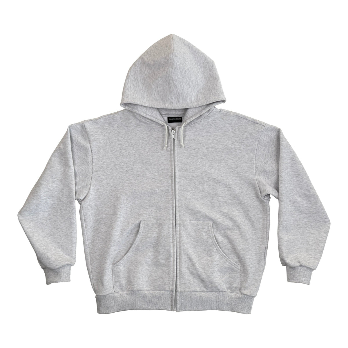 DINGYUN ZHANG Crew Hoodie Slim Fit Heather Gray - DINGYUNG ZHANG