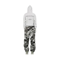 DINGYUN ZHANG Crew Hoodie Slim Fit Heather Gray - DINGYUNG ZHANG