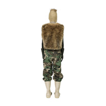 DINGYUN ZHANG Reversible Faux Fur Gilet Coyote - DINGYUNG ZHANG