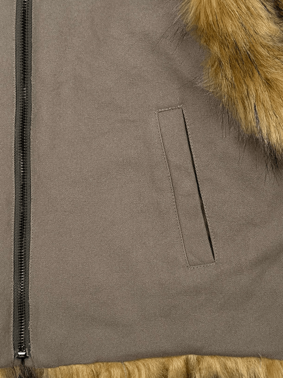 DINGYUN ZHANG Reversible Faux Fur Gilet Coyote - DINGYUNG ZHANG