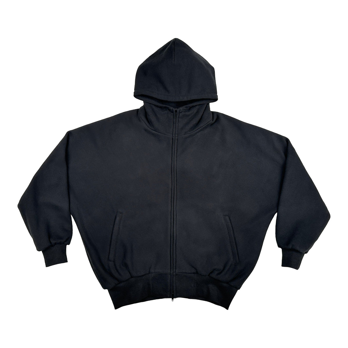 DINGYUN ZHANG Zip-Up Hoodie Black - DINGYUNG ZHANG