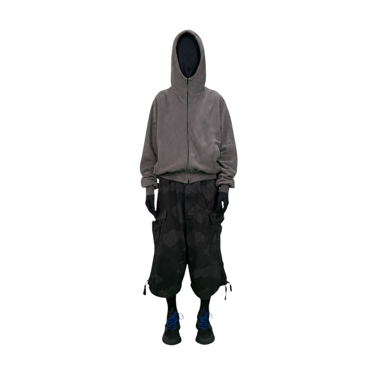 DINGYUN ZHANG Zip-Up Hoodie Slate - DINGYUNG ZHANG