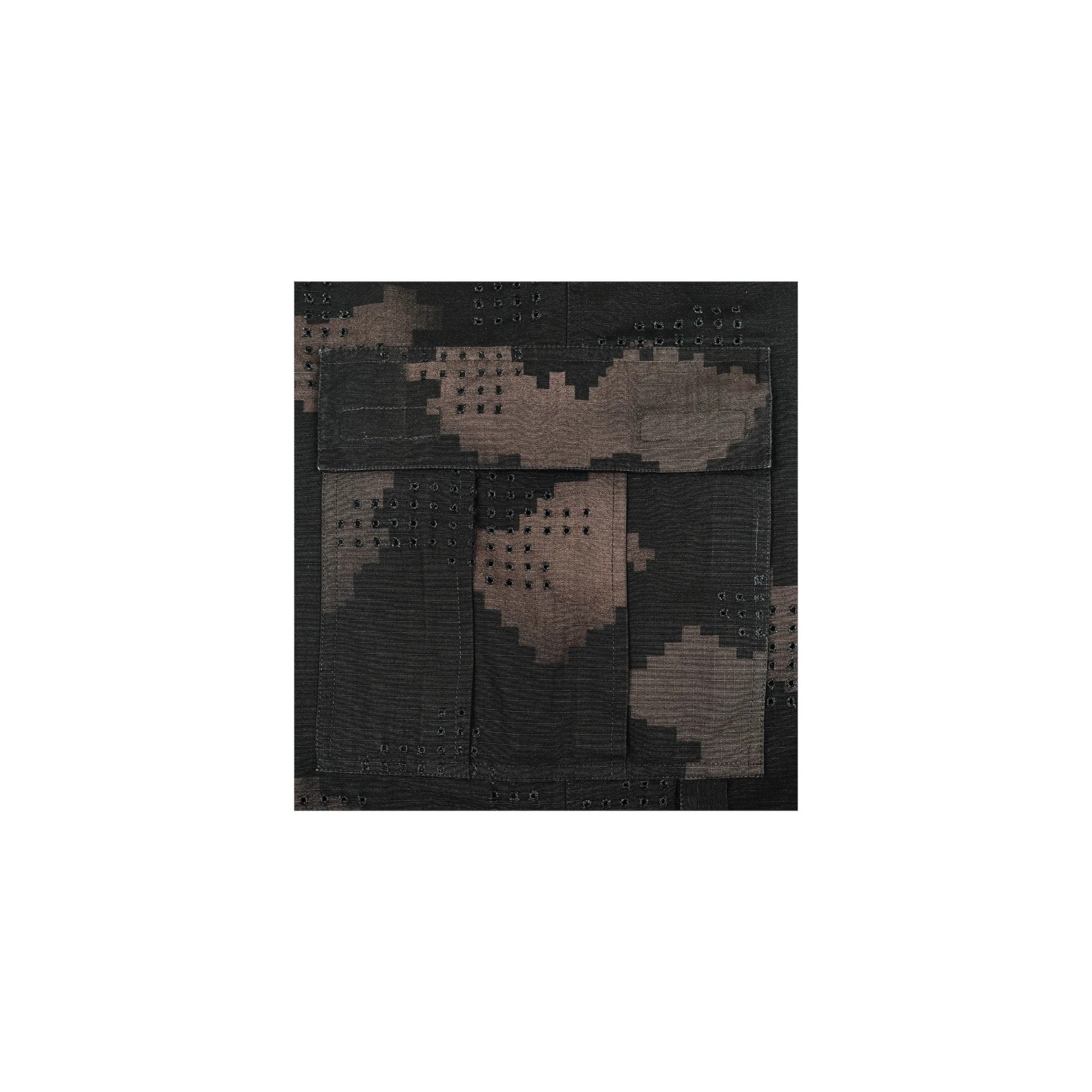 DINGYUNG ZHANG Grid Camo Cargo Shorts - DINGYUNG ZHANG