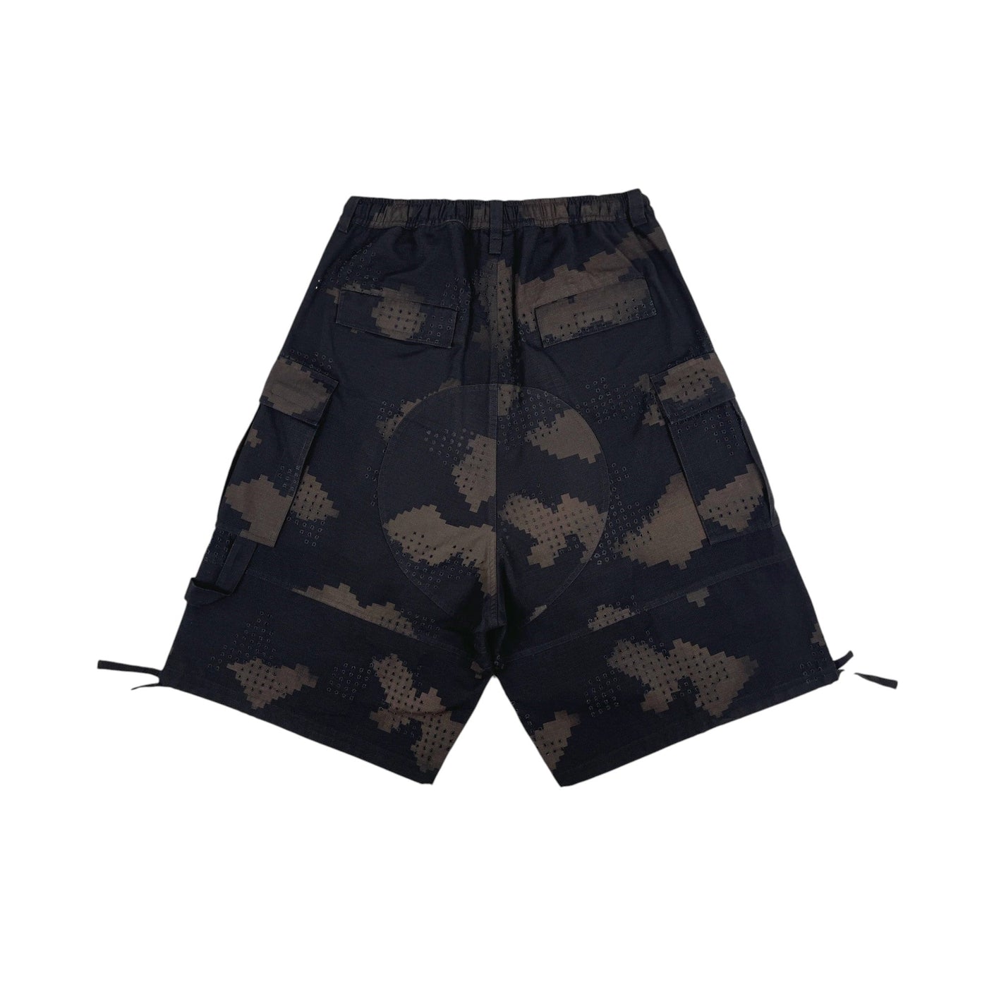 DINGYUNG ZHANG Grid Camo Cargo Shorts - DINGYUNG ZHANG