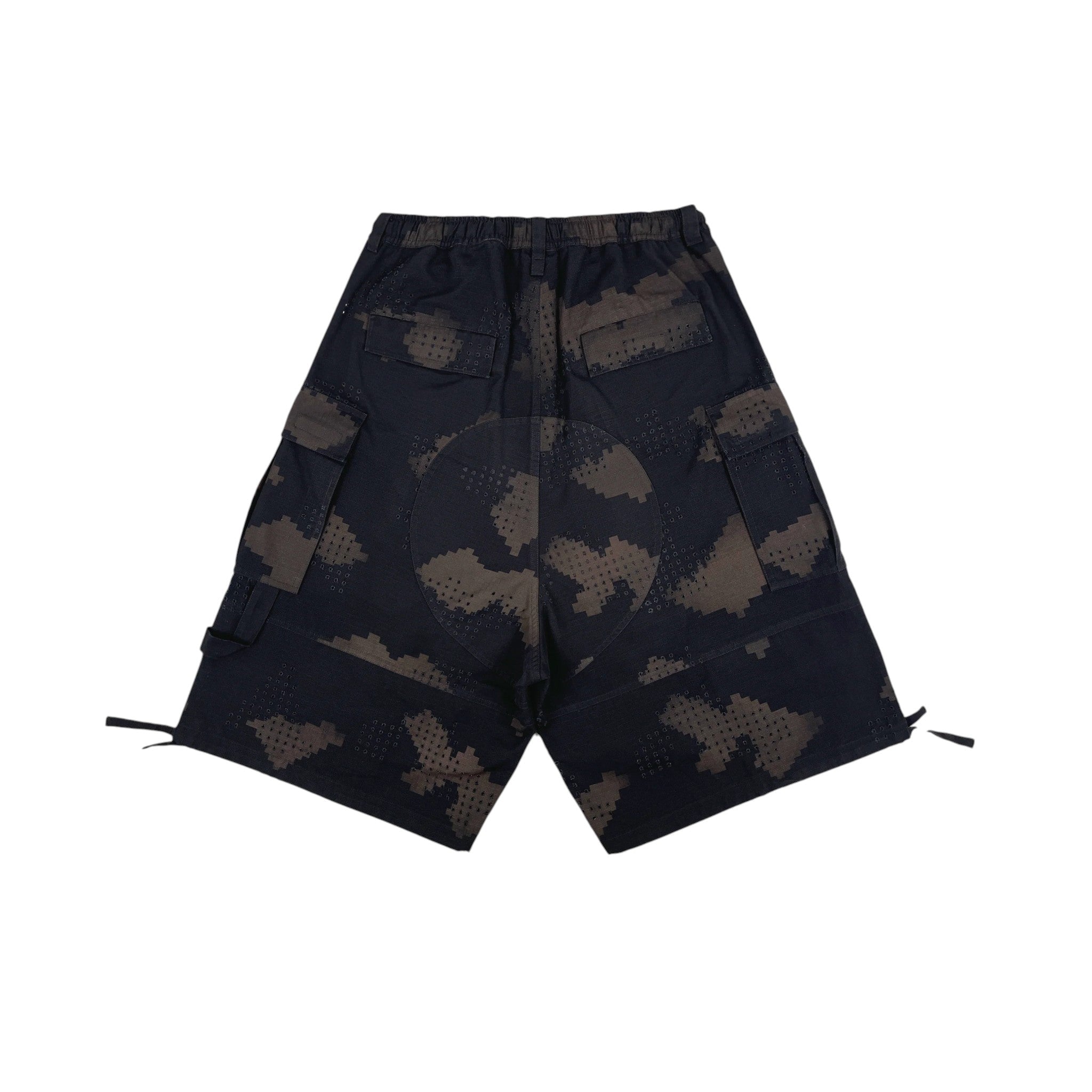 DINGYUNG ZHANG Grid Camo Cargo Shorts - DINGYUNG ZHANG