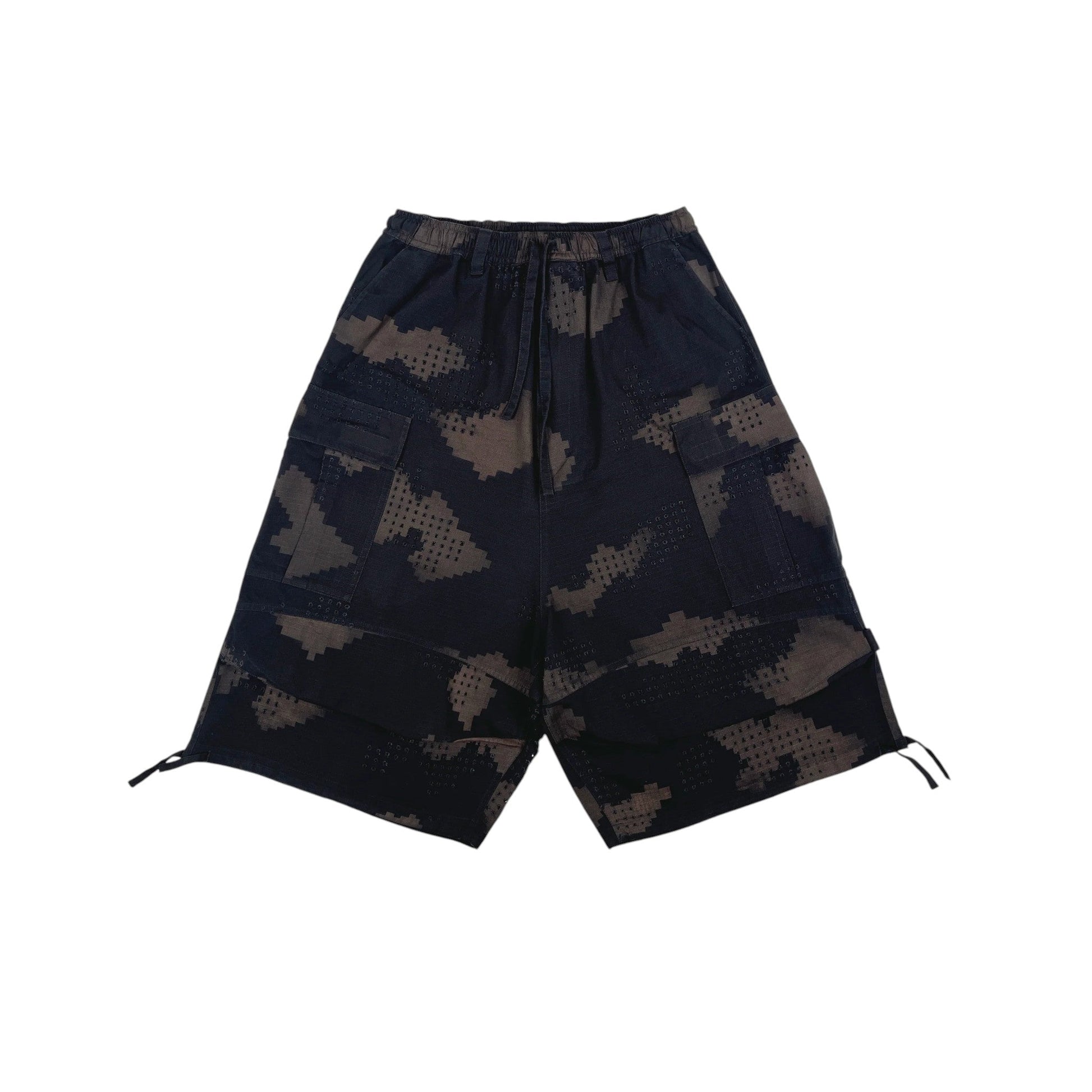 DINGYUNG ZHANG Grid Camo Cargo Shorts - DINGYUNG ZHANG