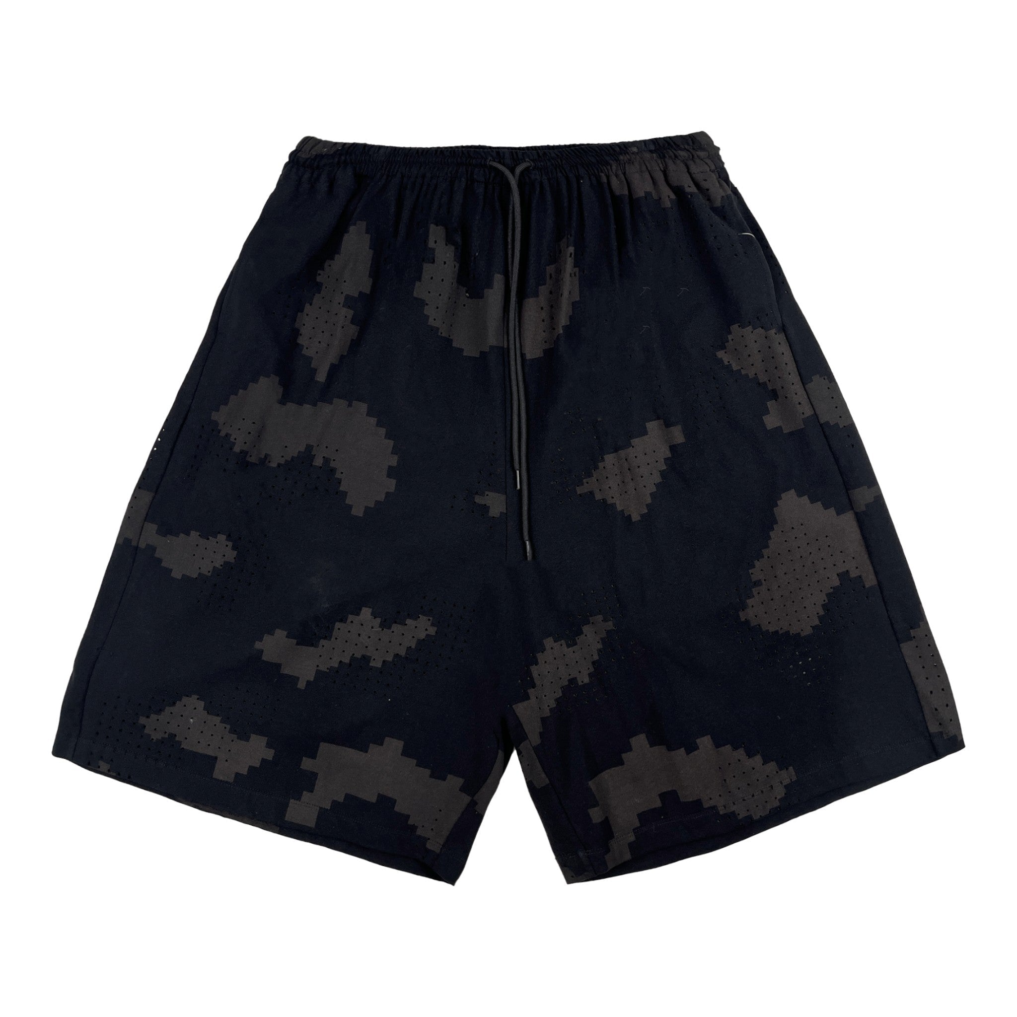 DINGYUNG ZHANG Grid Camo Court Shorts - DINGYUNG ZHANG