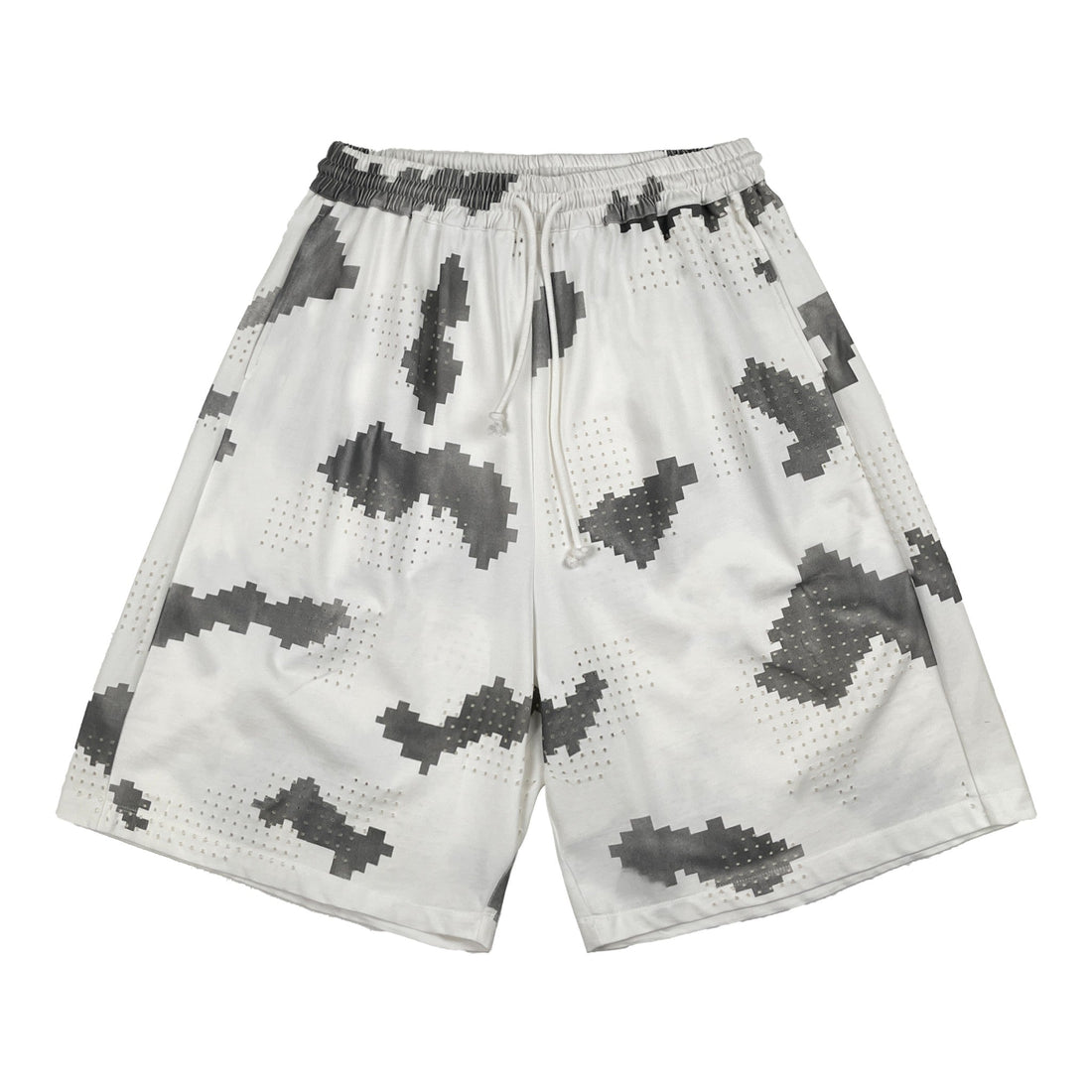 DINGYUNG ZHANG Grid Camo Court Shorts - DINGYUNG ZHANG