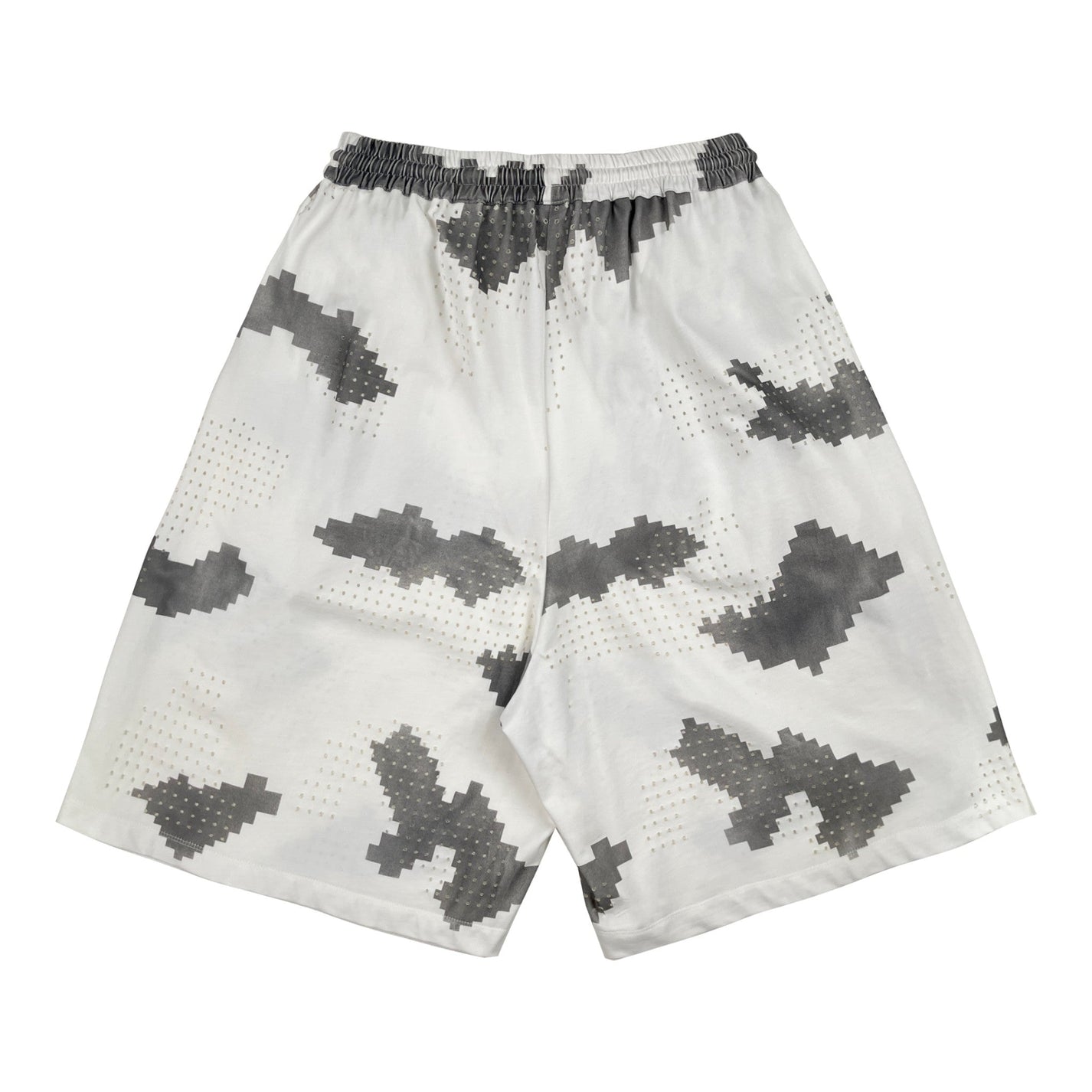 DINGYUNG ZHANG Grid Camo Court Shorts - DINGYUNG ZHANG