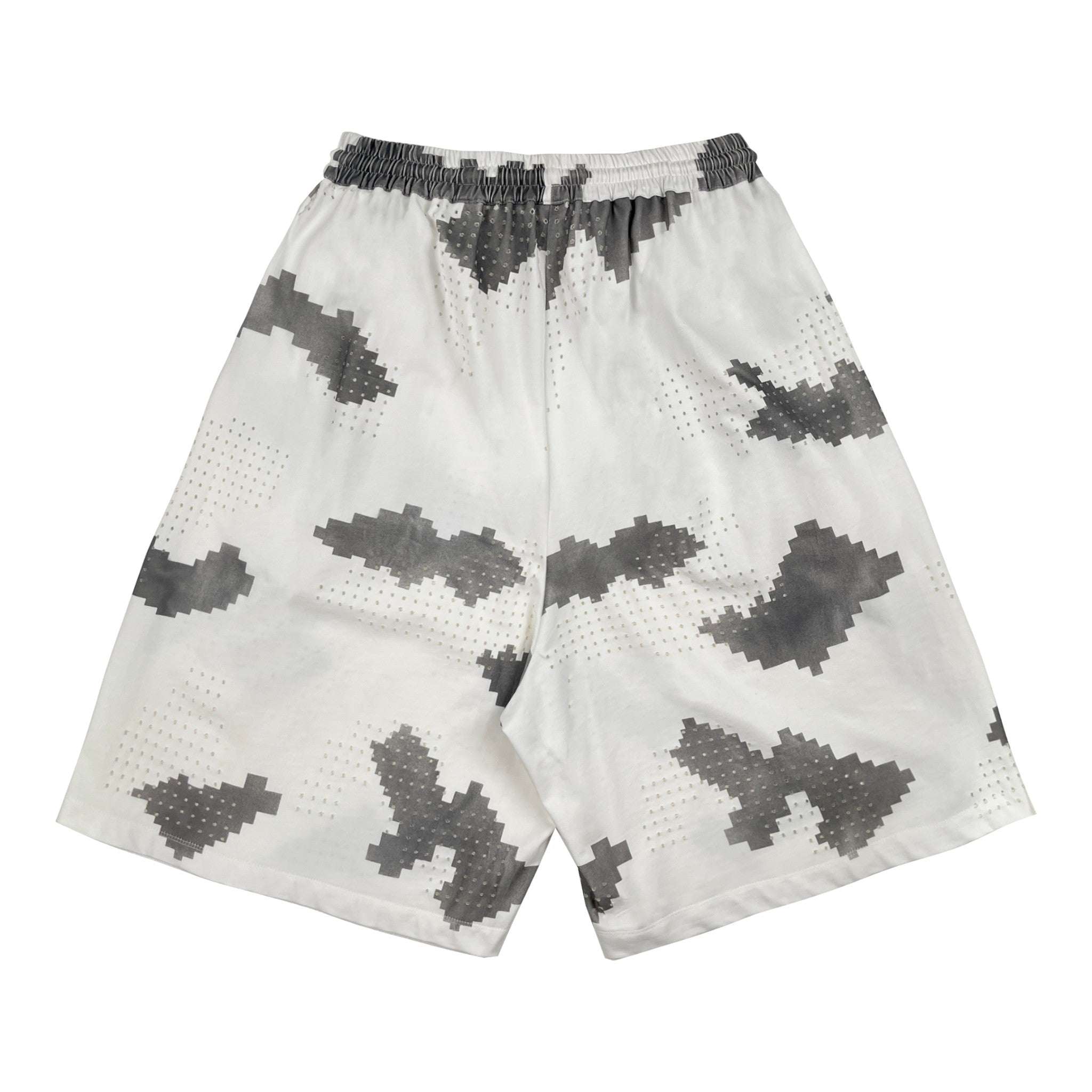 DINGYUNG ZHANG Grid Camo Court Shorts - DINGYUNG ZHANG