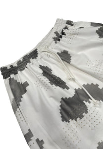 DINGYUNG ZHANG Grid Camo Court Shorts - DINGYUNG ZHANG