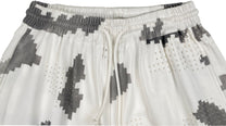 DINGYUNG ZHANG Grid Camo Court Shorts - DINGYUNG ZHANG