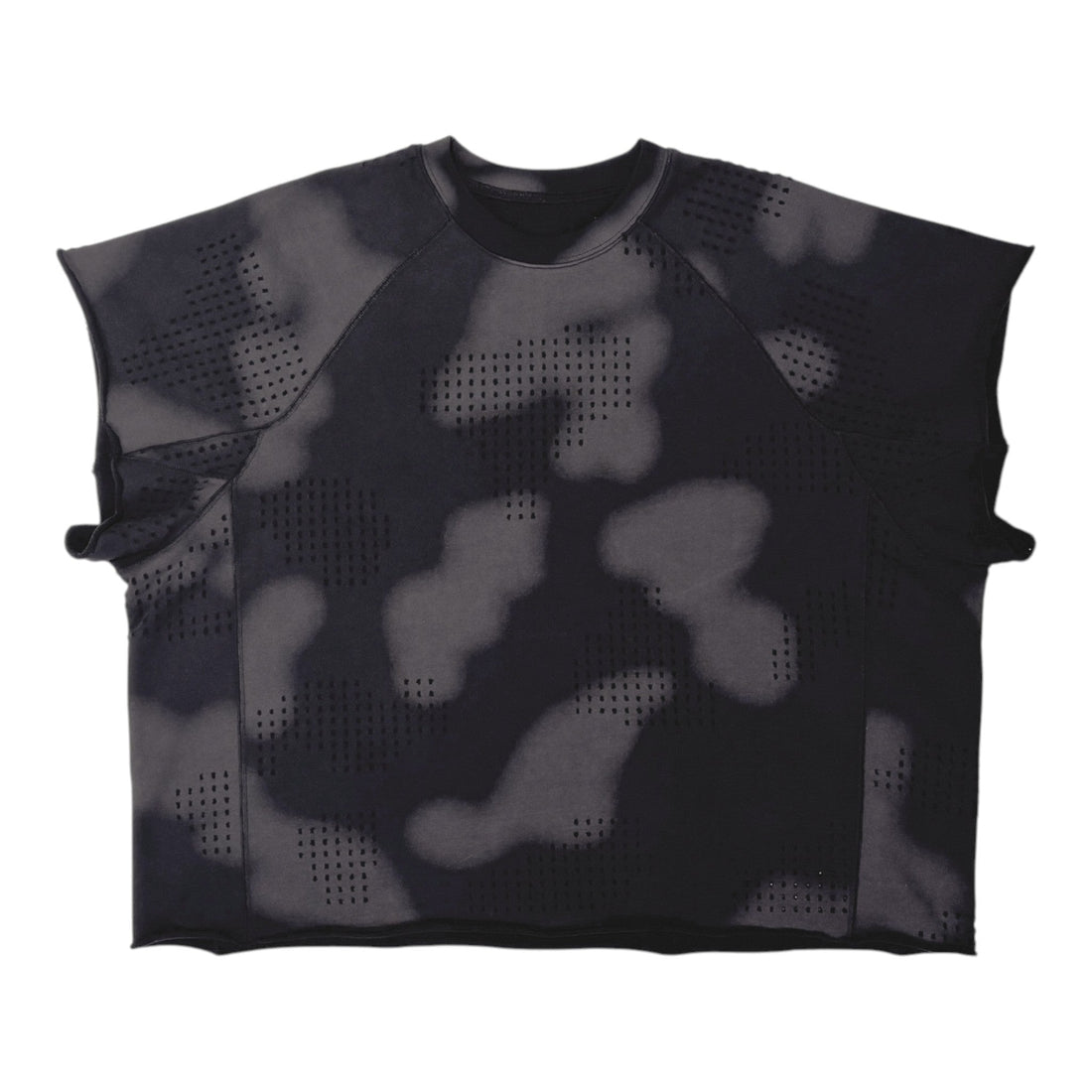 DINGYUNG ZHANG Grid Camo Panelled T-Shirt - DINGYUNG ZHANG