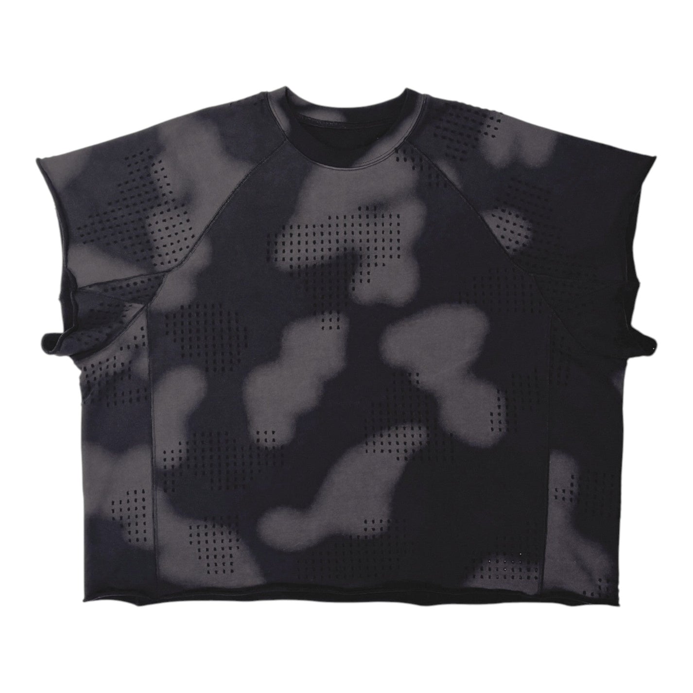 DINGYUNG ZHANG Grid Camo Panelled T-Shirt - DINGYUNG ZHANG