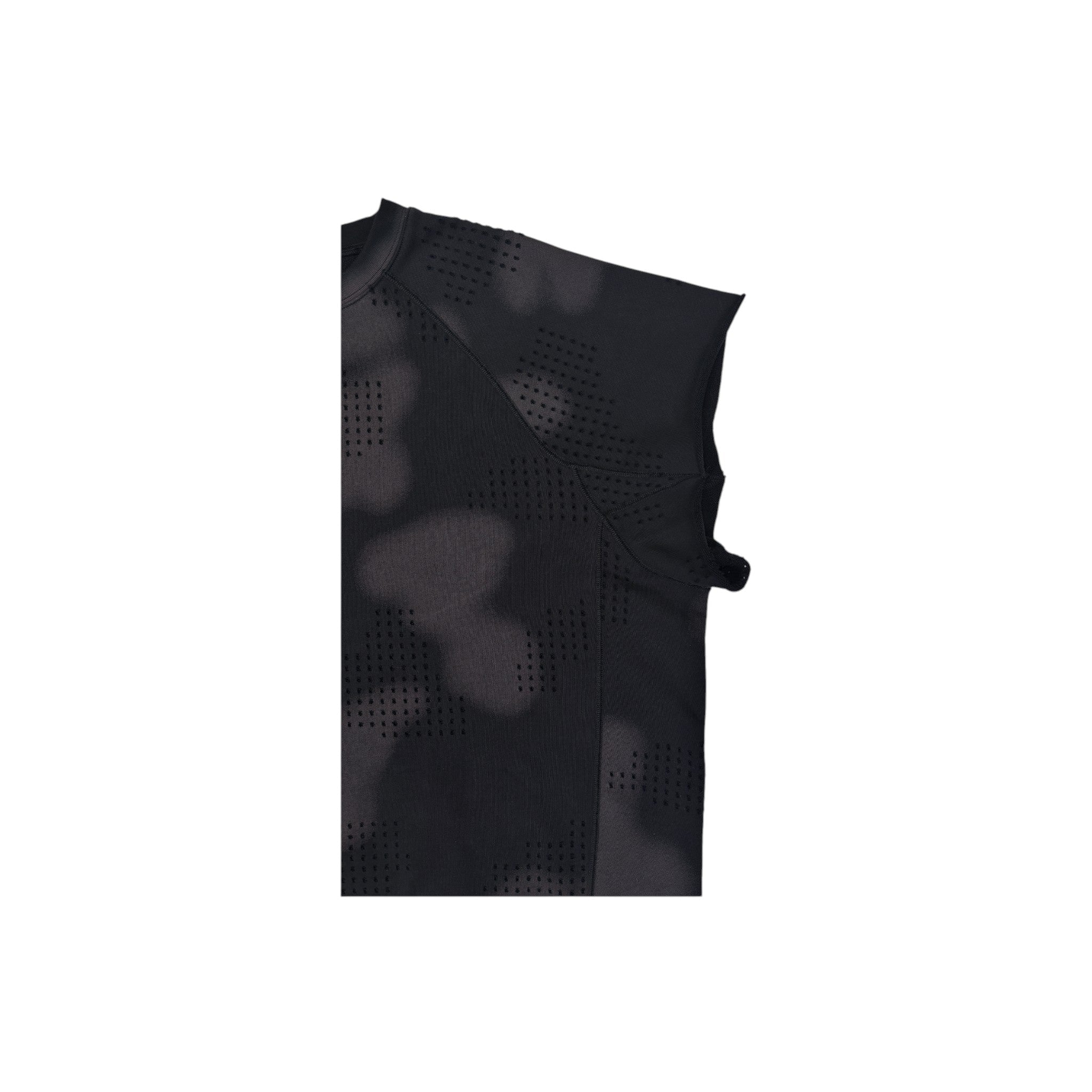 DINGYUNG ZHANG Grid Camo Panelled T-Shirt - DINGYUNG ZHANG