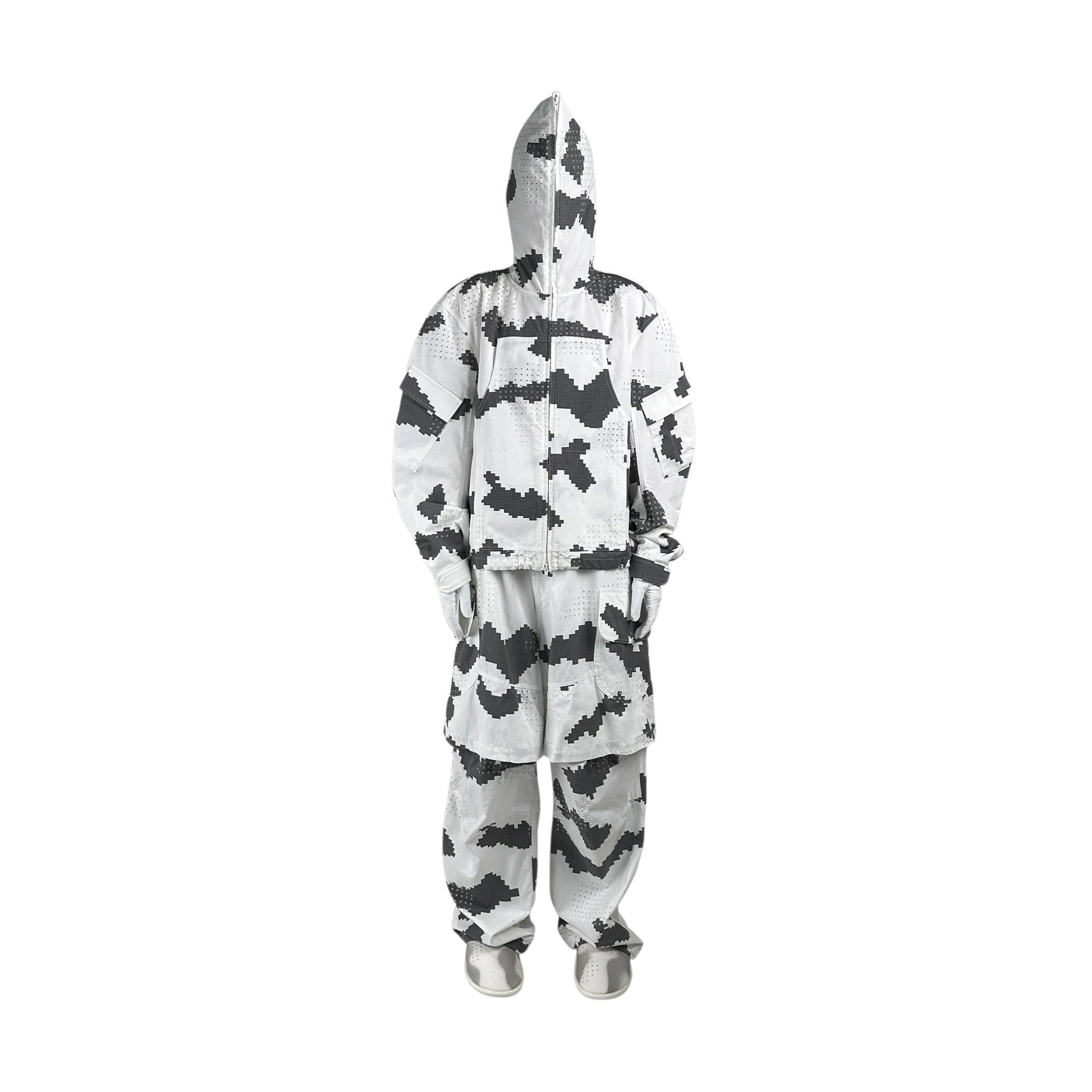 DINGYUNG ZHANG Grid Camo Utility Jacket - DINGYUNG ZHANG
