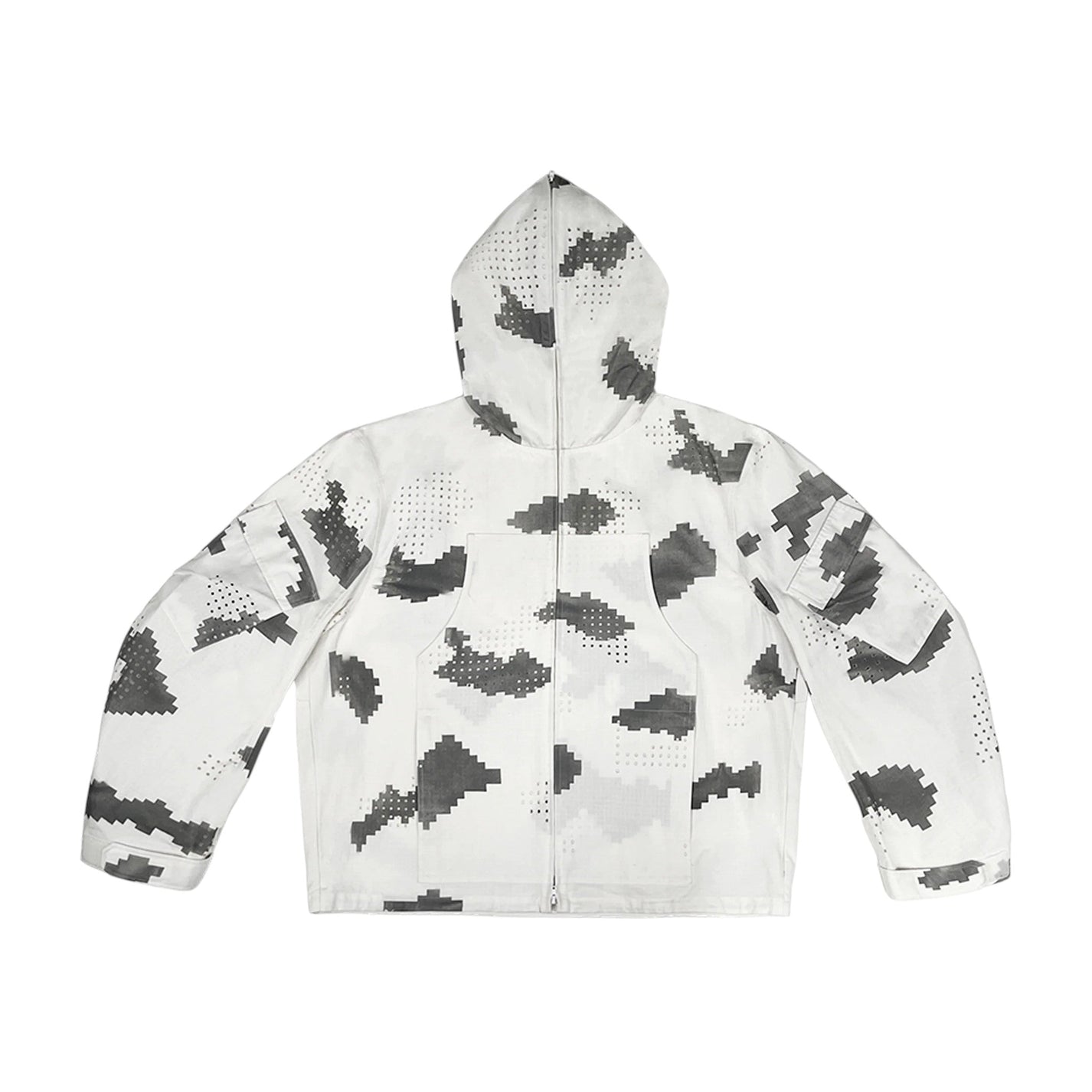 DINGYUNG ZHANG Grid Camo Utility Jacket - DINGYUNG ZHANG