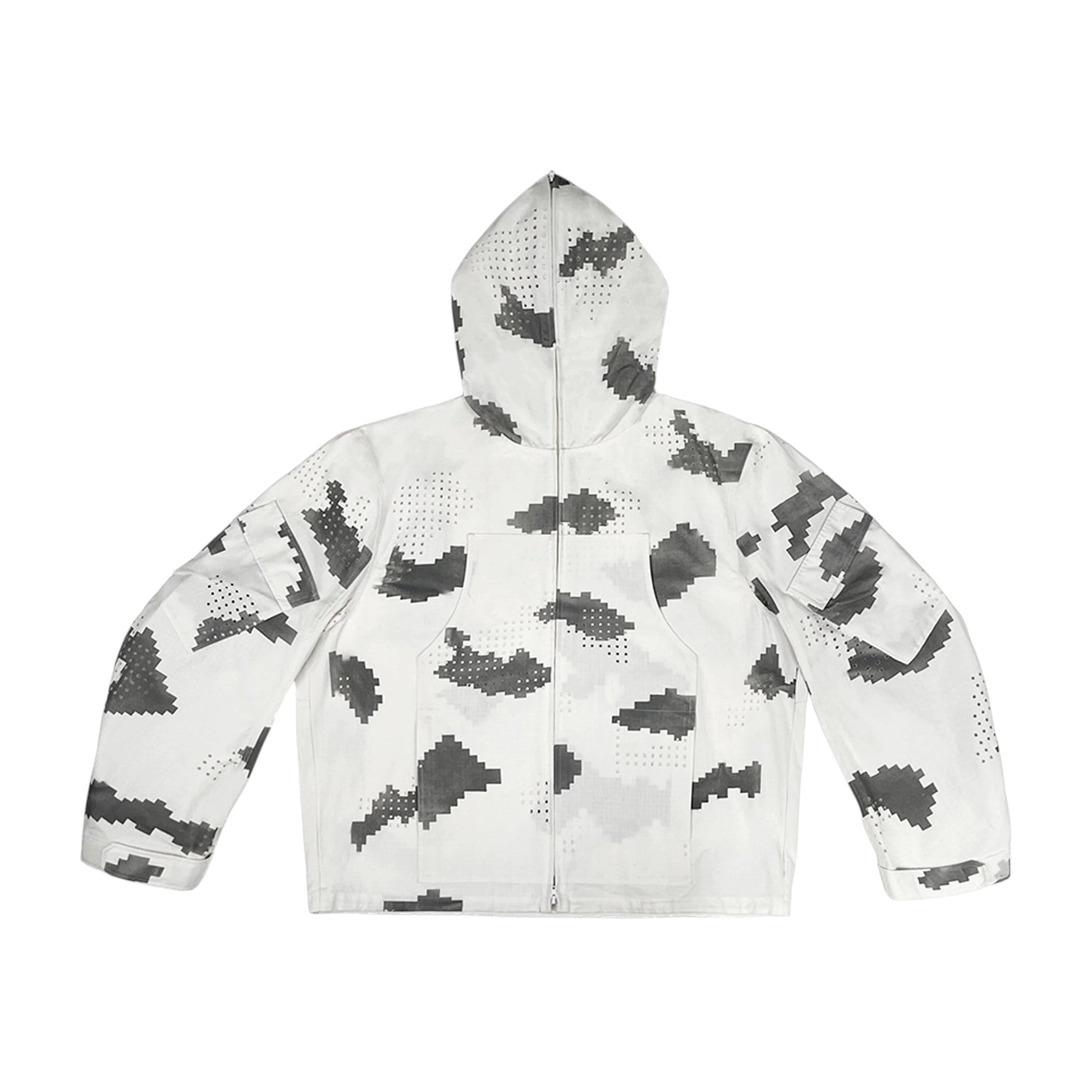 DINGYUNG ZHANG Grid Camo Utility Jacket - DINGYUNG ZHANG
