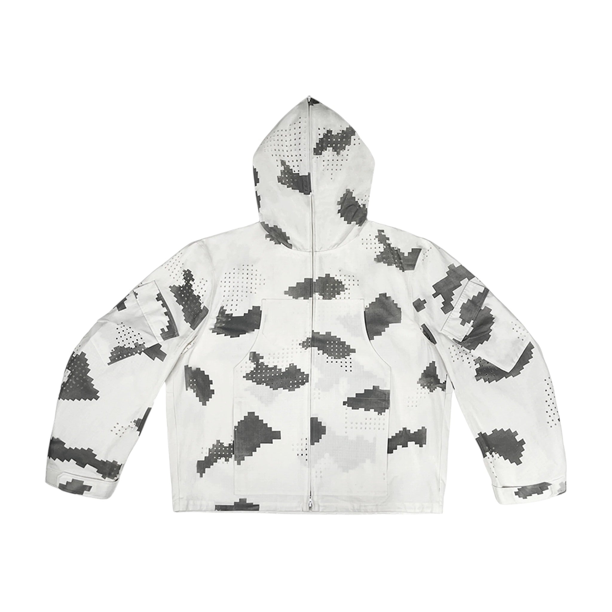DINGYUNG ZHANG Grid Camo Utility Jacket - DINGYUNG ZHANG