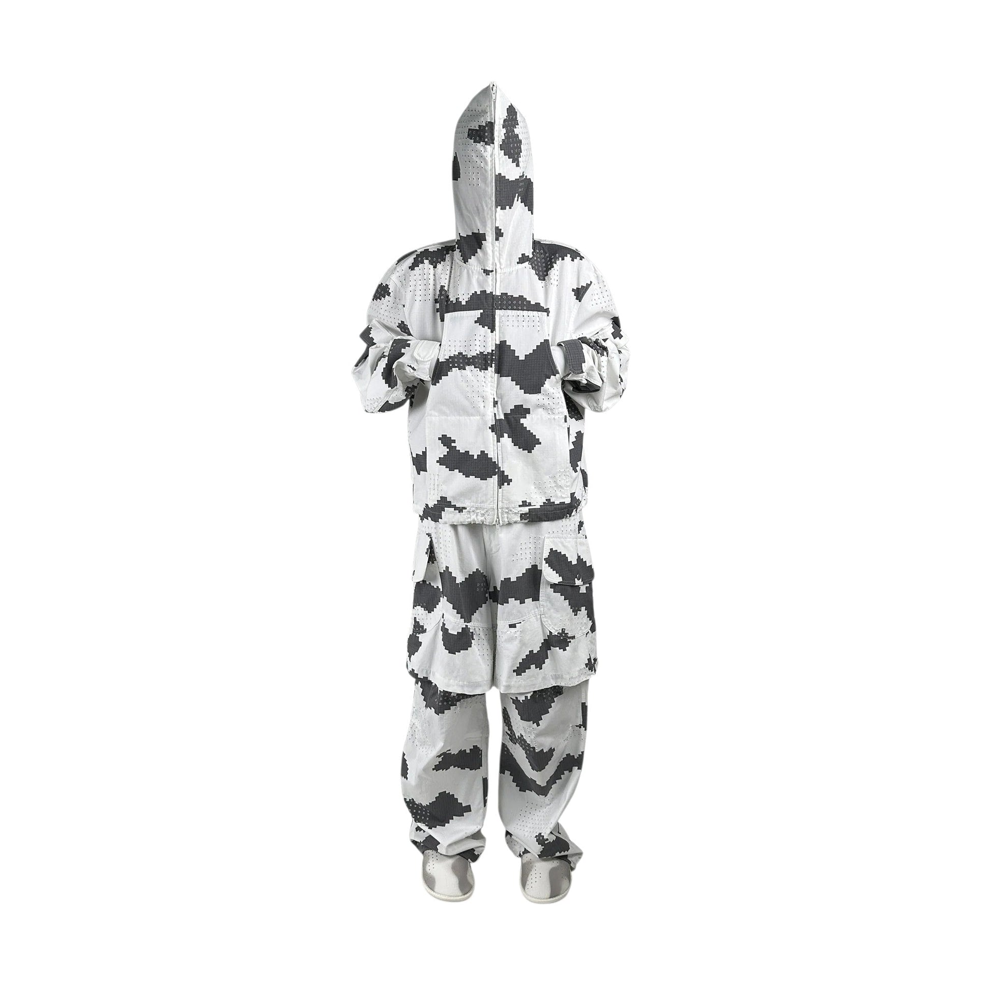 DINGYUNG ZHANG Grid Camo Utility Jacket - DINGYUNG ZHANG