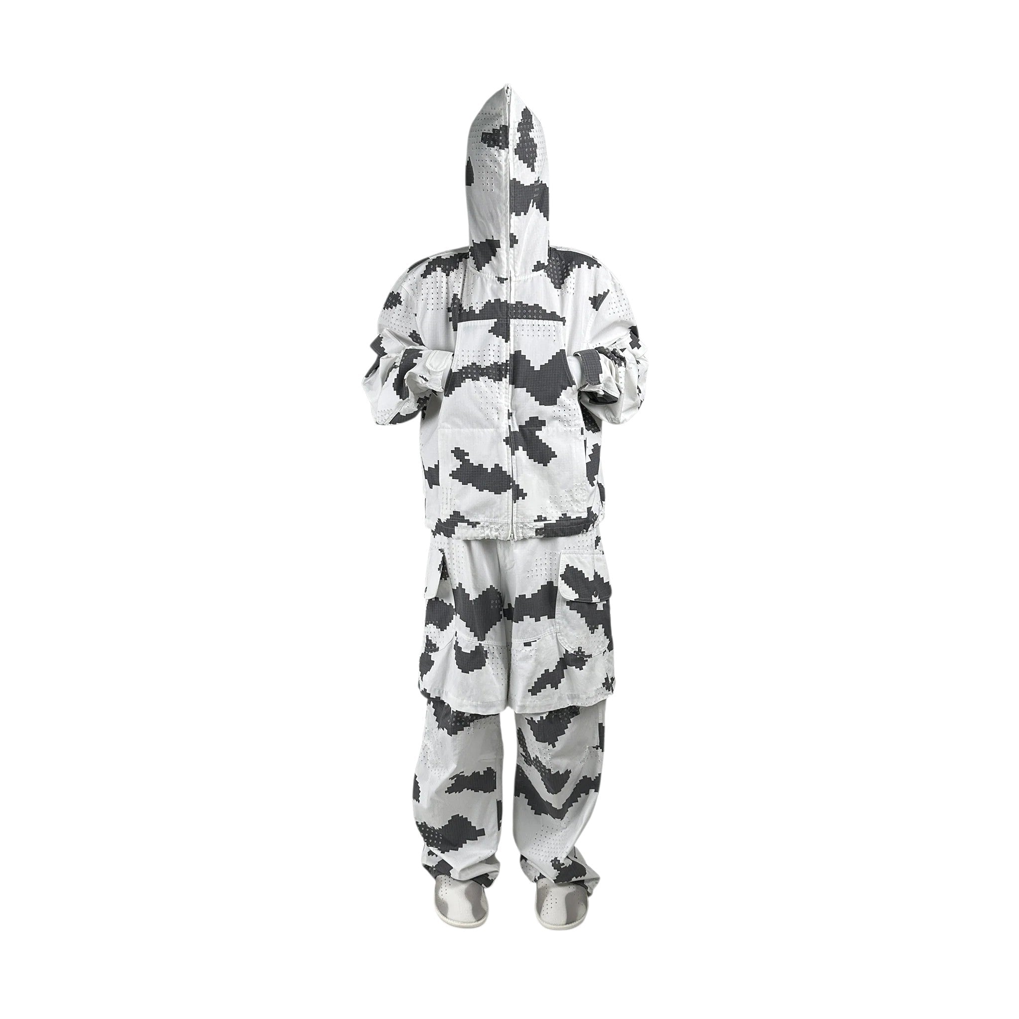 DINGYUNG ZHANG Grid Camo Utility Jacket - DINGYUNG ZHANG