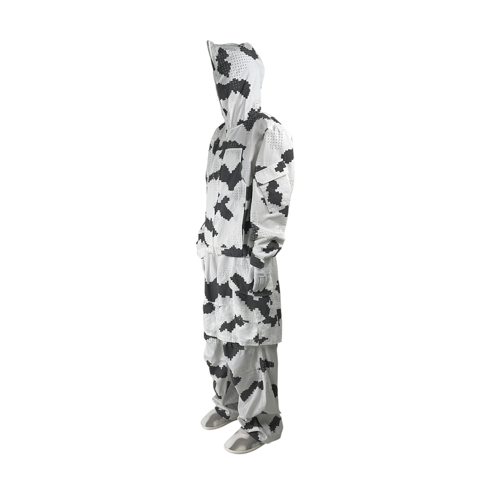 DINGYUNG ZHANG Grid Camo Utility Jacket - DINGYUNG ZHANG