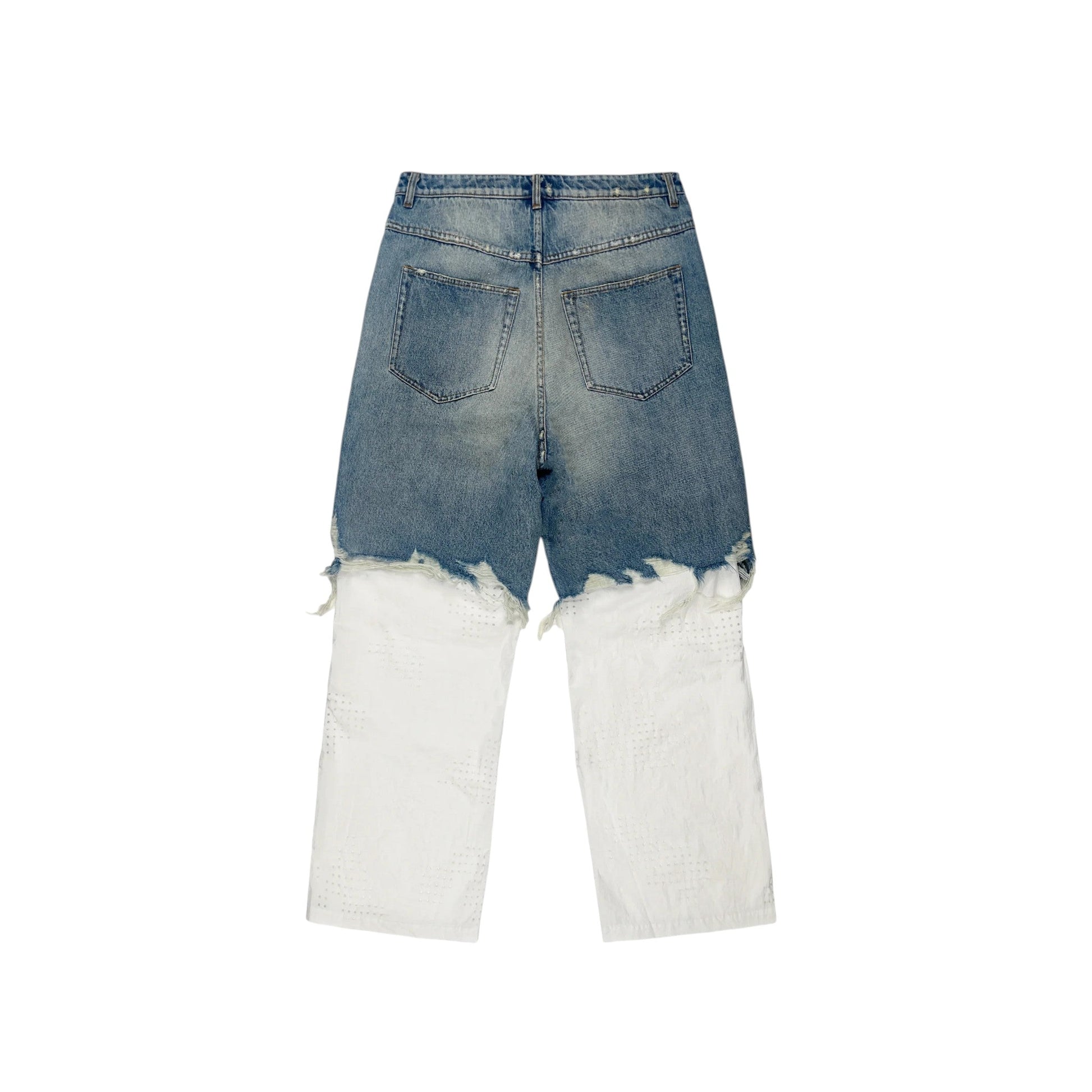 DINGYUNG ZHANG Hybrid Denim Pants - DINGYUNG ZHANG