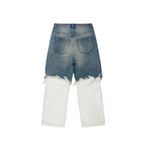 DINGYUNG ZHANG Hybrid Denim Pants - DINGYUNG ZHANG