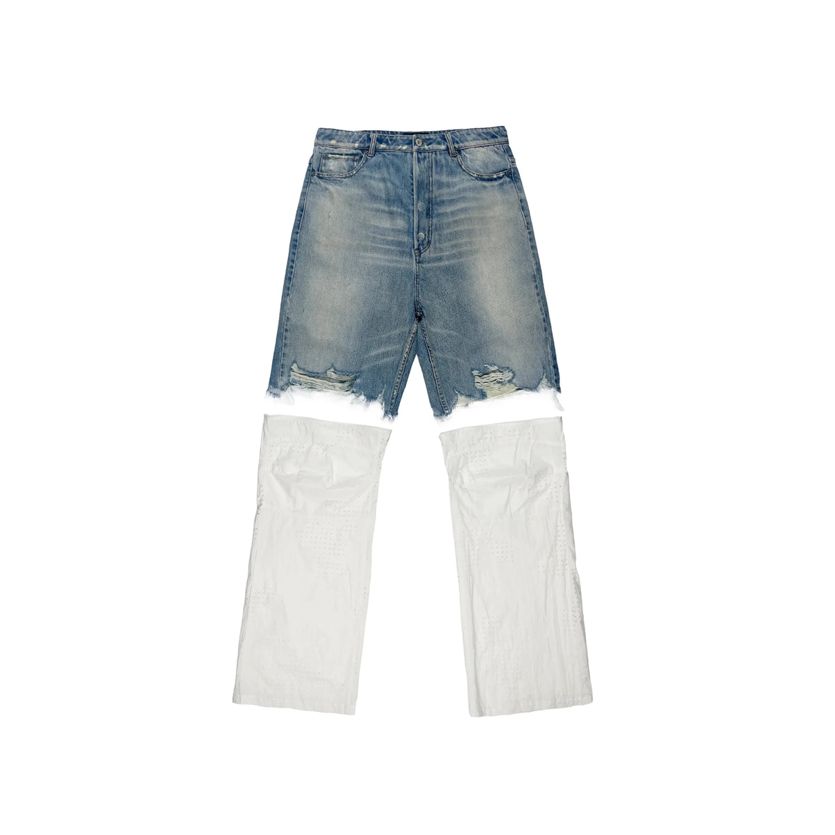 DINGYUNG ZHANG Hybrid Denim Pants - DINGYUNG ZHANG