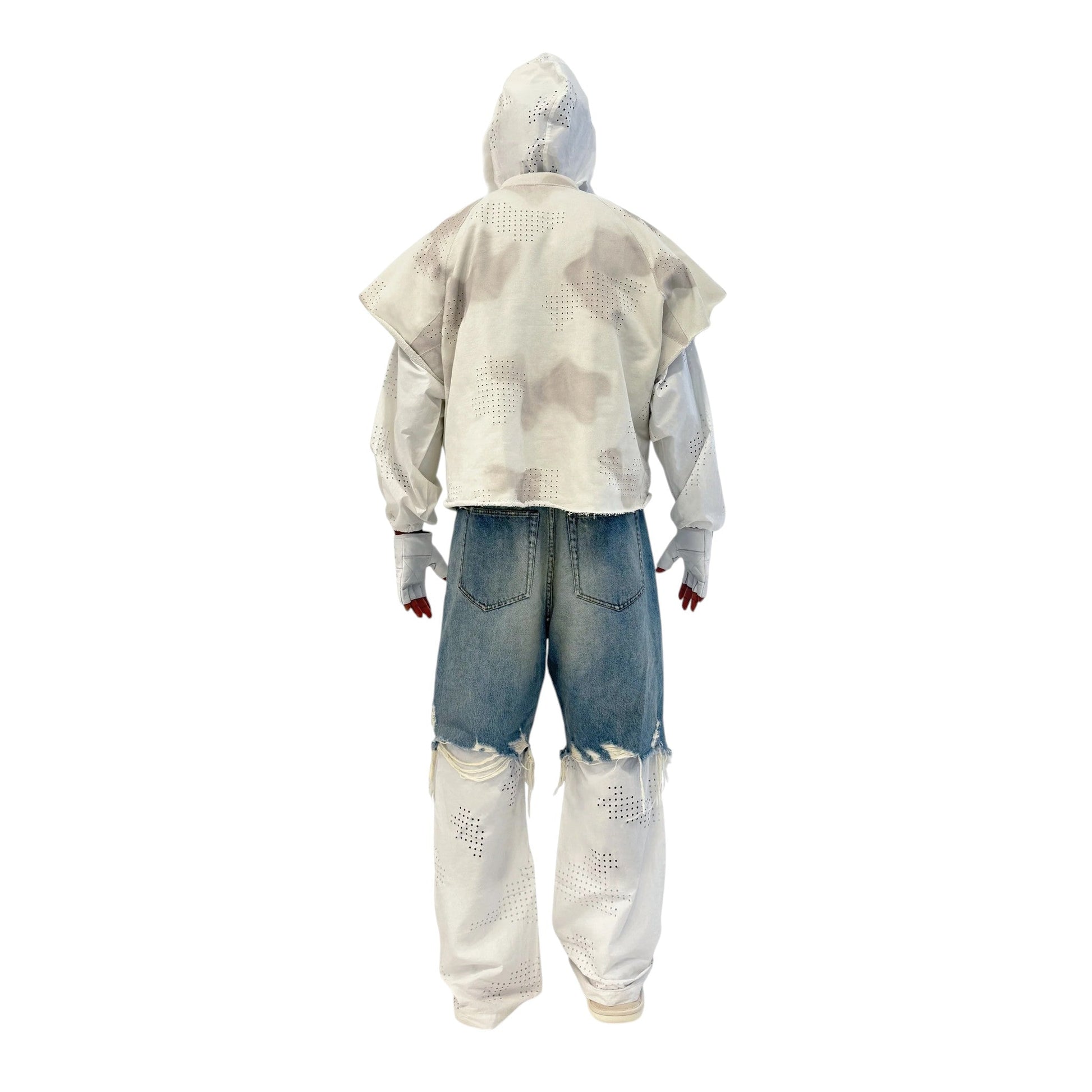 DINGYUNG ZHANG Hybrid Denim Pants - DINGYUNG ZHANG