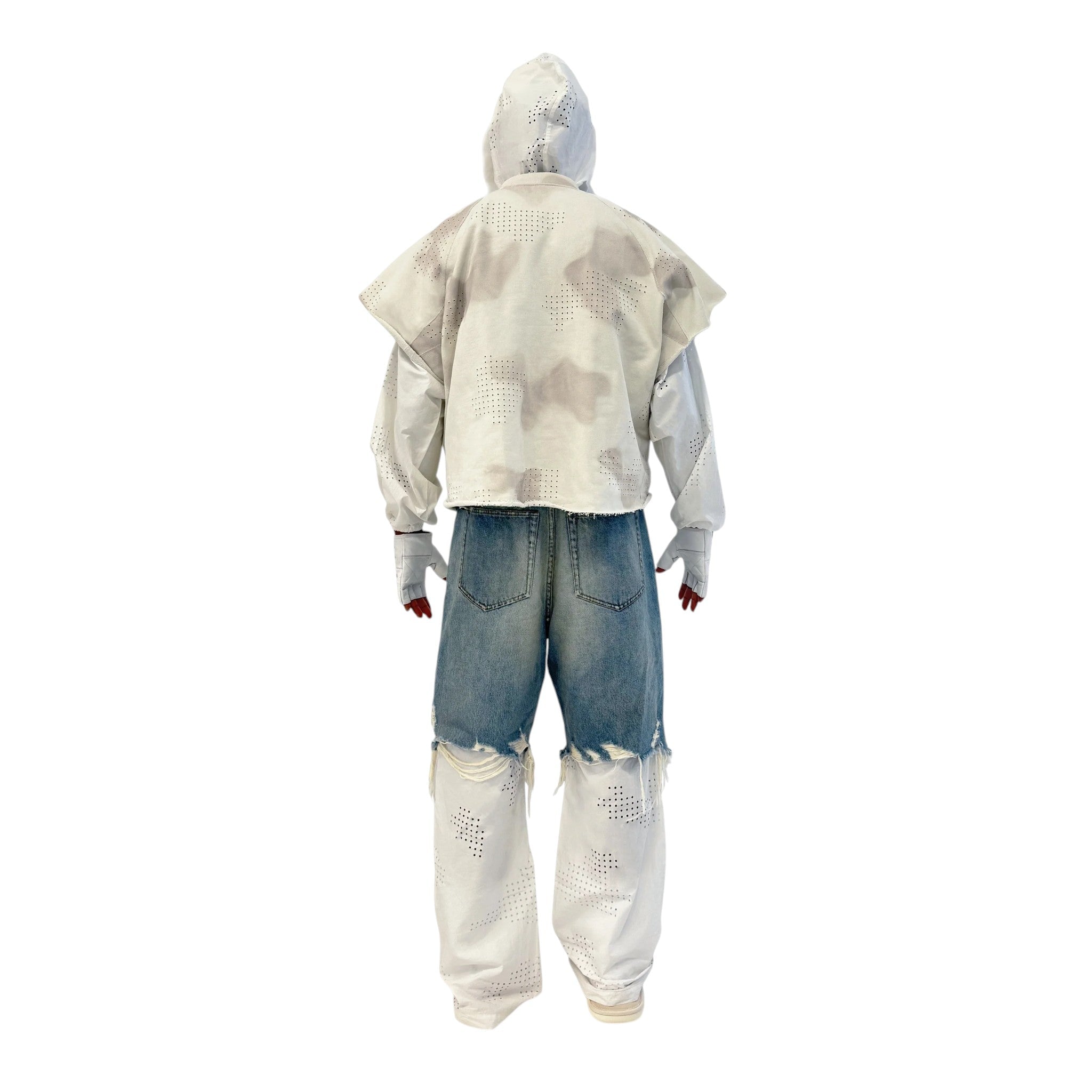 DINGYUNG ZHANG Hybrid Denim Pants - DINGYUNG ZHANG