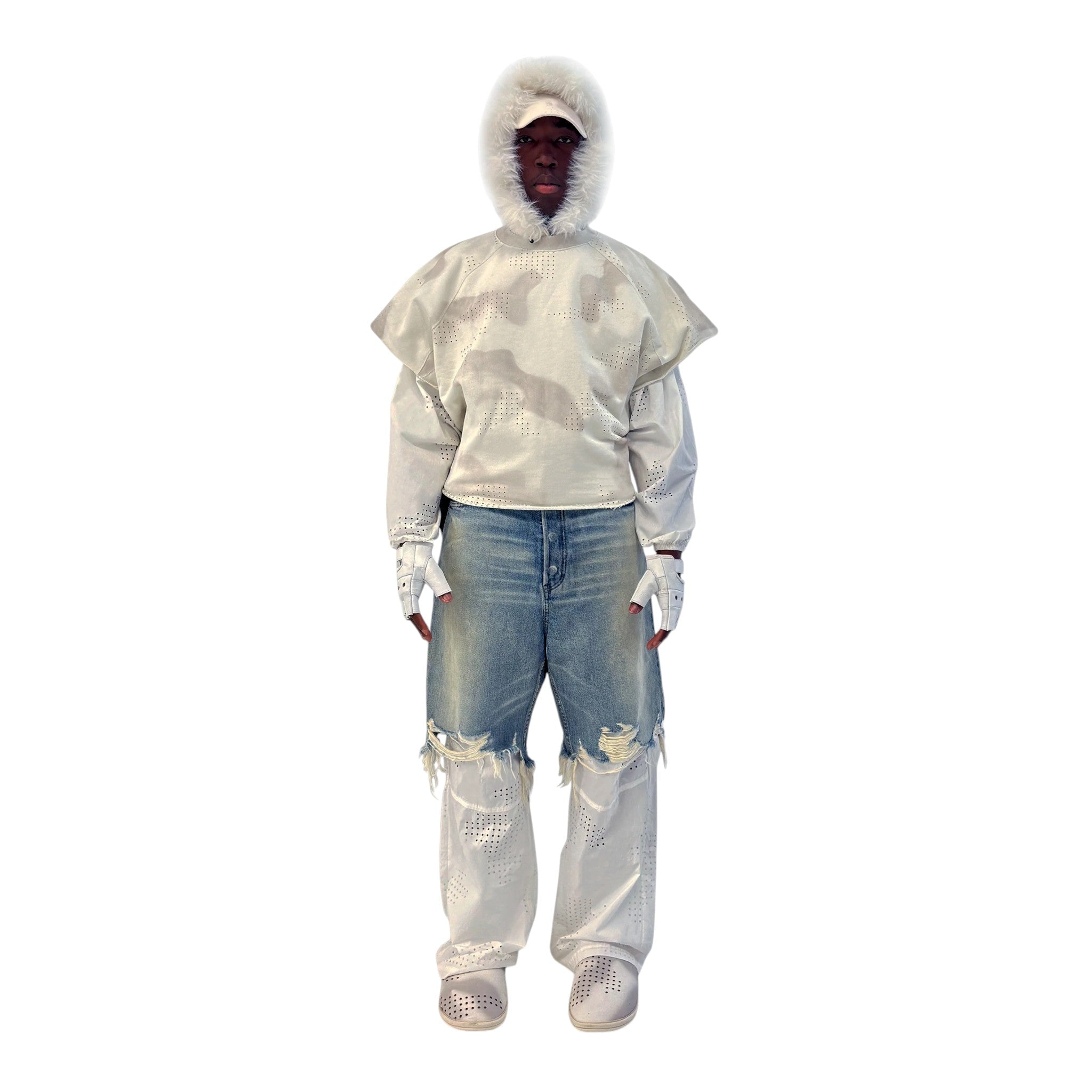 DINGYUNG ZHANG Hybrid Denim Pants - DINGYUNG ZHANG