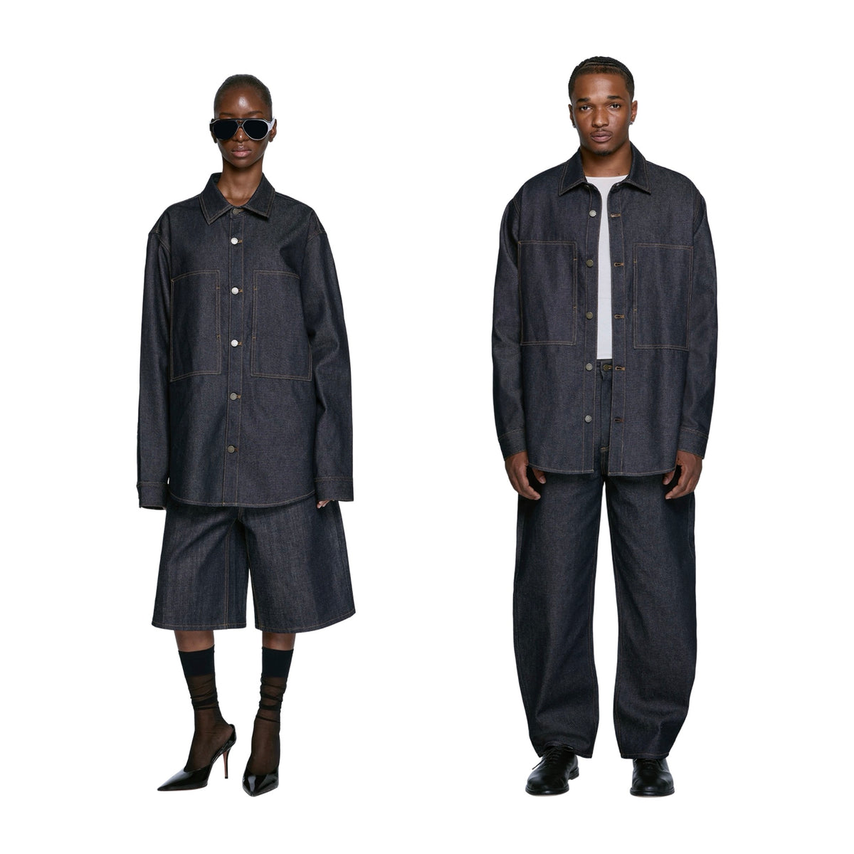Entire Studios Denim Shirt Raw Indigo