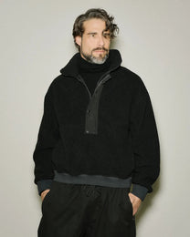 Entire Studios System Half Zip Fleece Onyx - Entire Studios