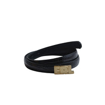 ERL Croc Belt Small Leather Black - ERL