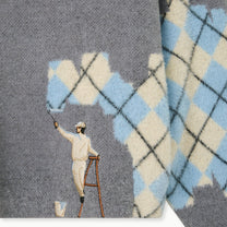 House of Errors Knitted Wall Painting Rugby Grey - House of Errors