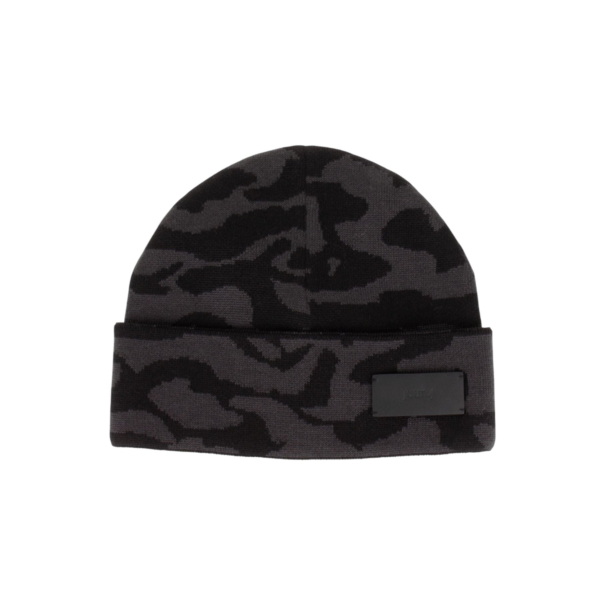 Juun.J Camouflage Pattern Double - Folded Wool Blend Beanie - Juun.J