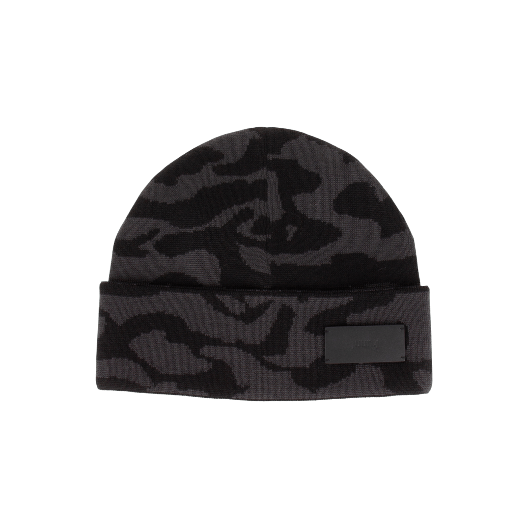Juun.J Camouflage Pattern Double - Folded Wool Blend Beanie - Juun.J