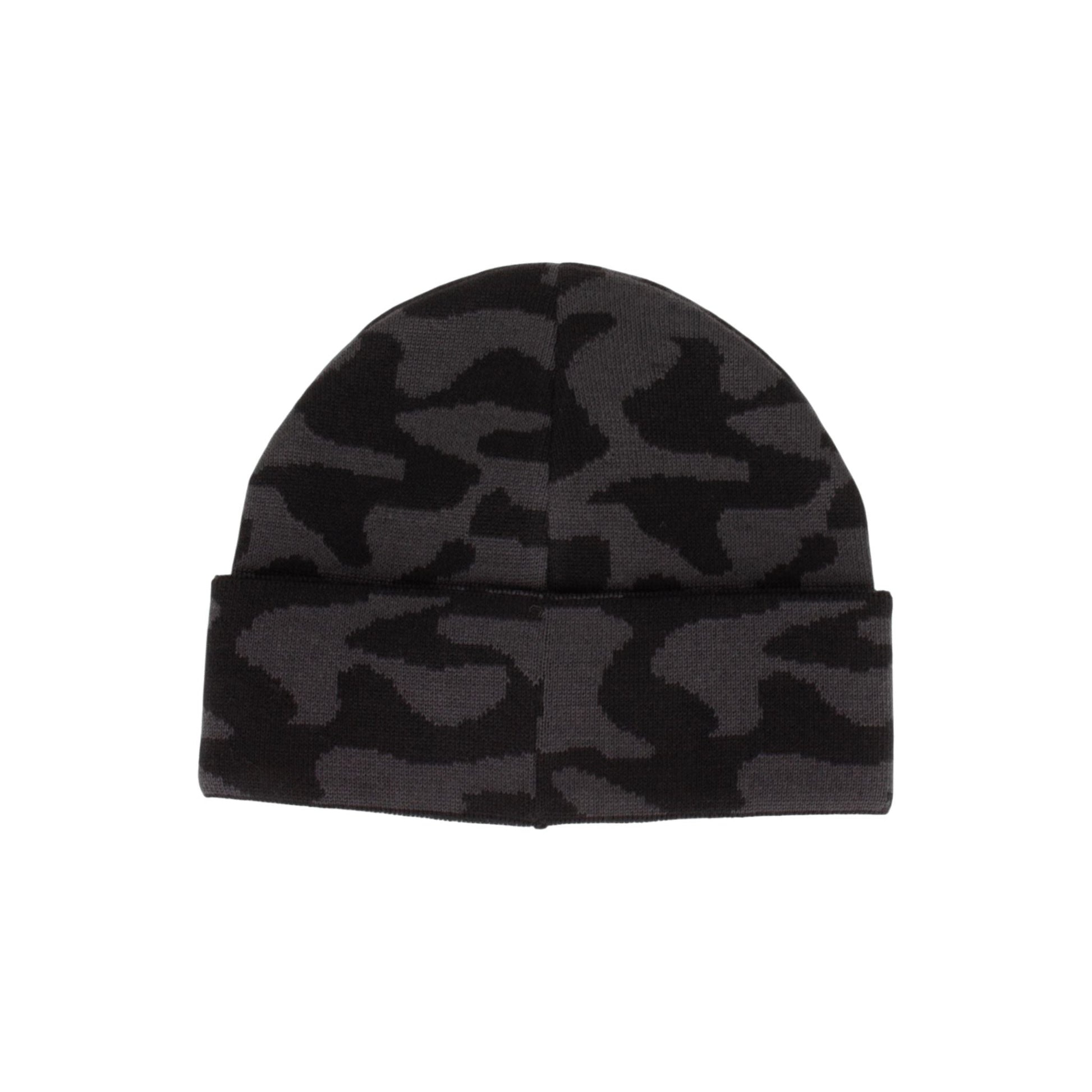 Juun.J Camouflage Pattern Double - Folded Wool Blend Beanie - Juun.J