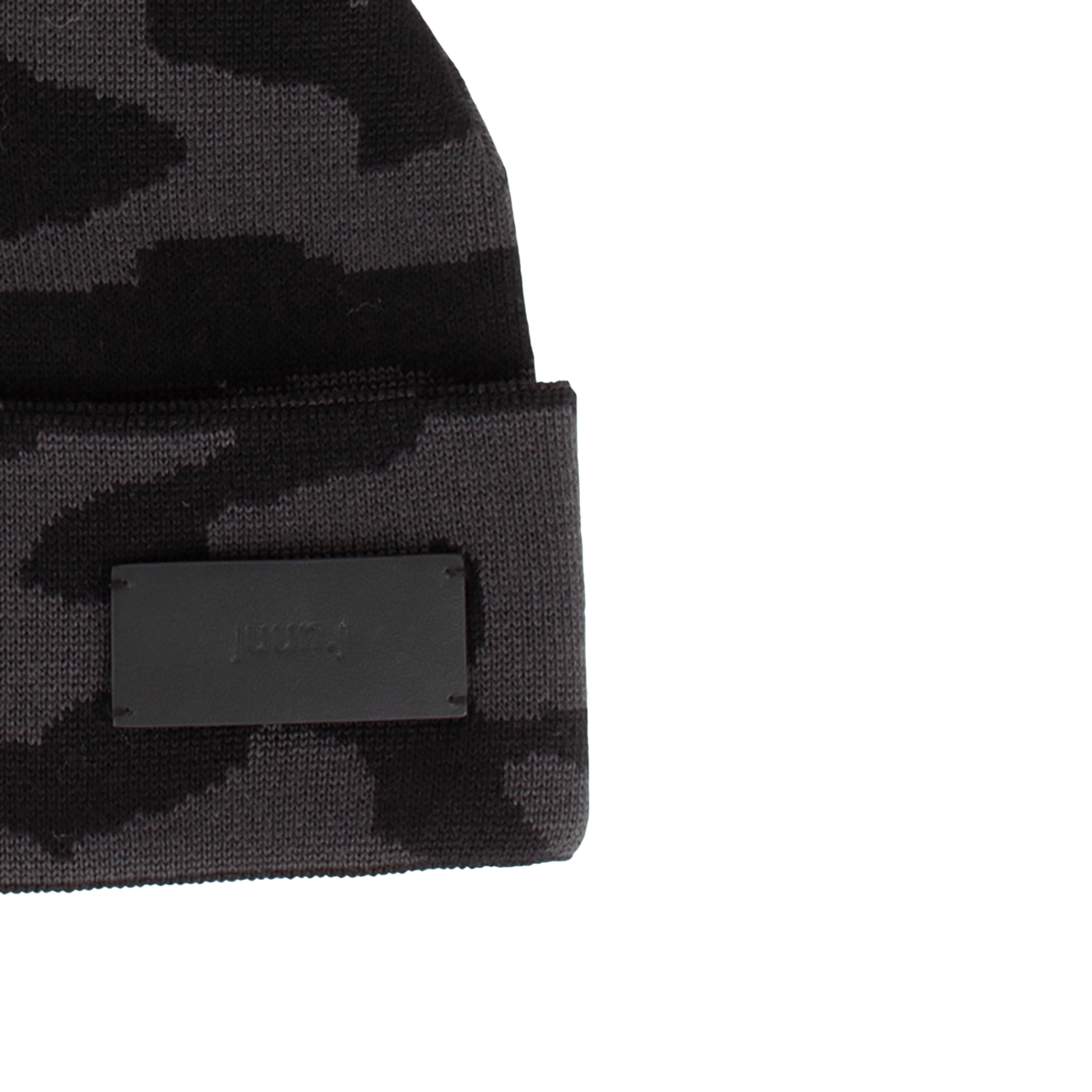 Juun.J Camouflage Pattern Double - Folded Wool Blend Beanie - Juun.J