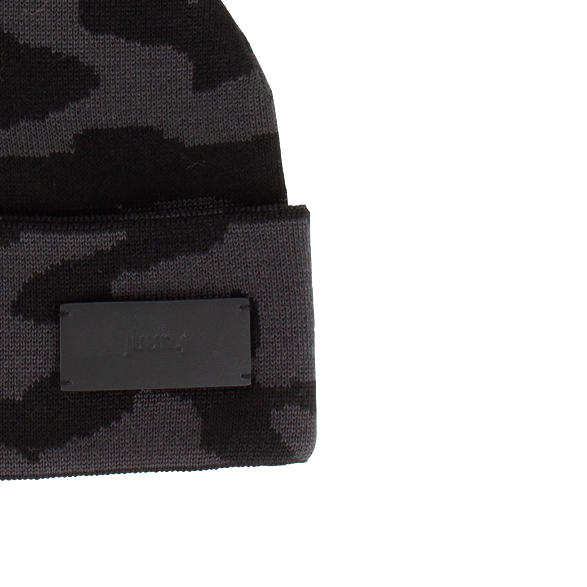 Juun.J Camouflage Pattern Double - Folded Wool Blend Beanie - Juun.J