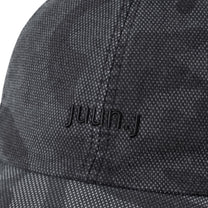 Juun.J Logo 6 - Panel Camo Oxford Cotton Ball Cap - Juun.J